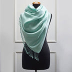 Πασμίνα Μονόχρωμη Αιγαίον Pistachio